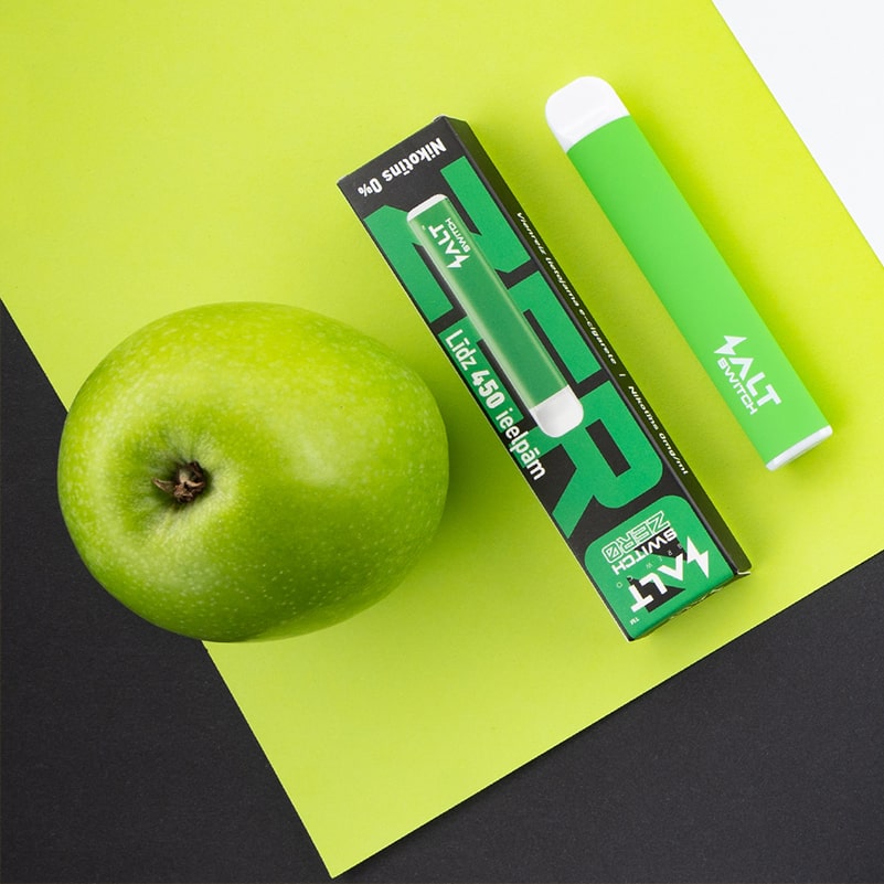 Green apple and green apple vape pod